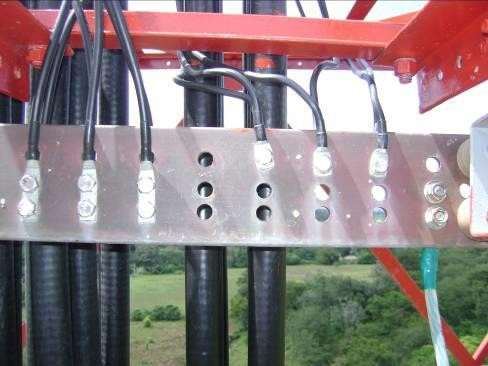 Instalación de guías de onda y accesorios