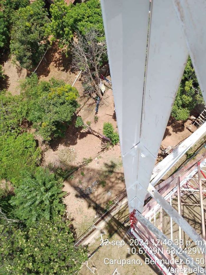 Vista aérea de la torre reforzada